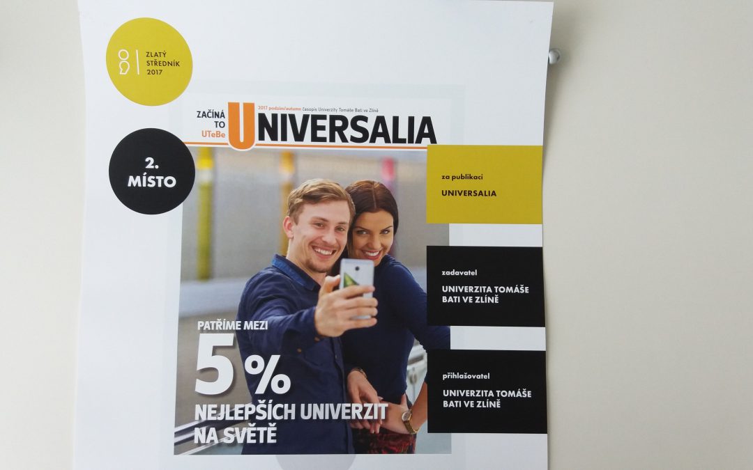 Časopis Universalia uspěl v soutěži Zlatý středník